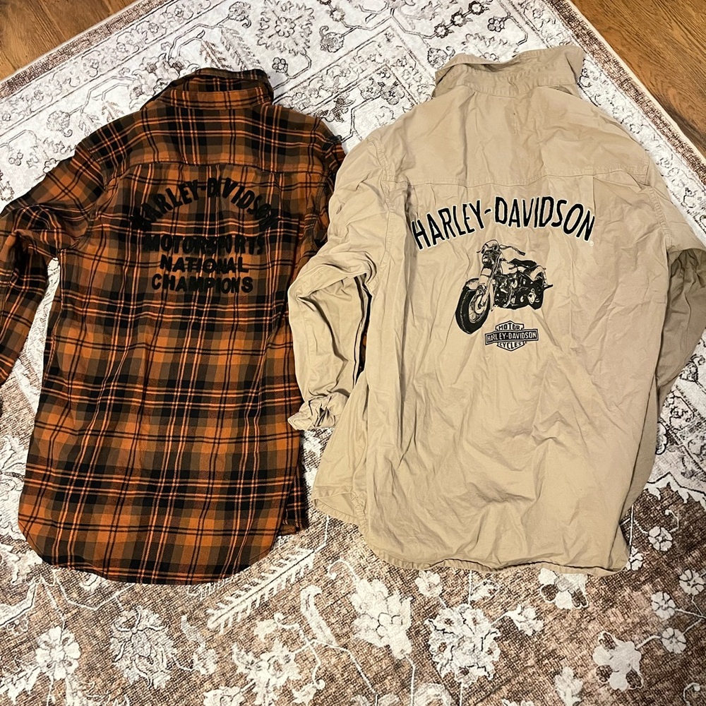 Harley-Davidson vintage shirts size small men’s , oversized women’s